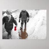 Rode handschoen poster (Voorkant)