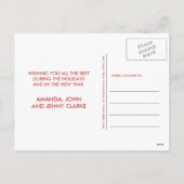 Rode handschrift Geloof Vakantiefoto Briefkaart (Achterkant)