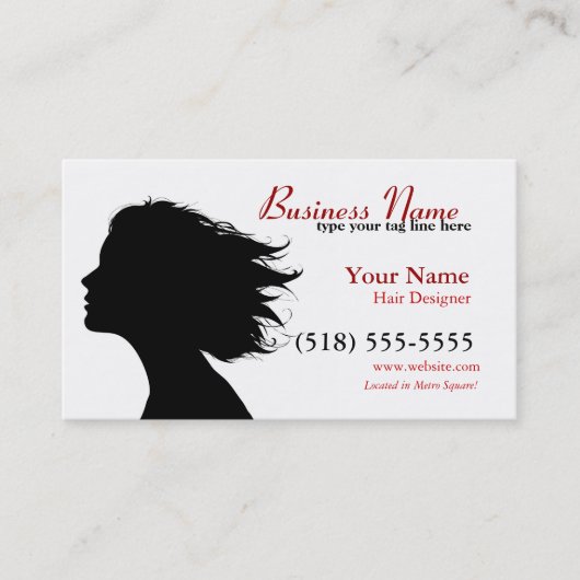 rode handtekening afsprakenkaartje (Voorkant)