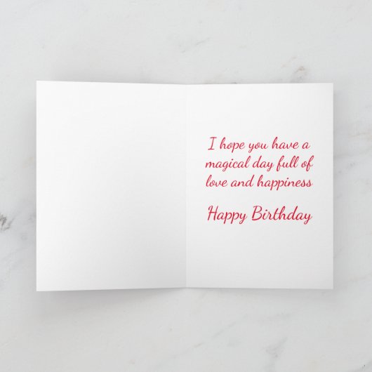 Rode Happy Birthday Chow Brown Puppy Dog Kaart (Binnen)