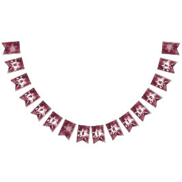 Rode Happy Birthday-schilderende vlaggen Vlaggetjes