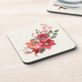 Rode Hard Plastic Onderzetter Set (Linkerzijde)