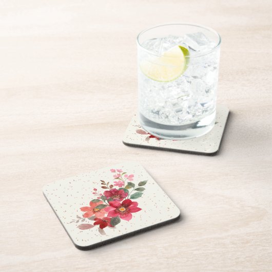 Rode Hard Plastic Onderzetter Set (Rechterzijde)