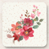 Rode Hard Plastic Onderzetter Set (Voorkant)