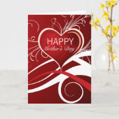 Rode haren en witte en rode zwammen - Moederdag Kaart (Gele Bloem)