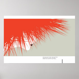 Rode haren poster