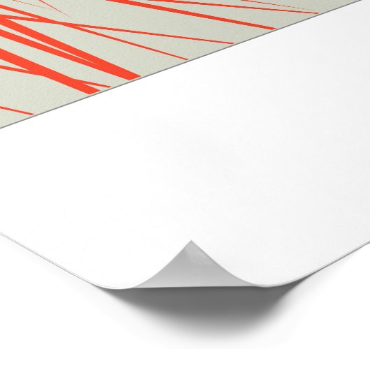 Rode haren poster (Hoek)