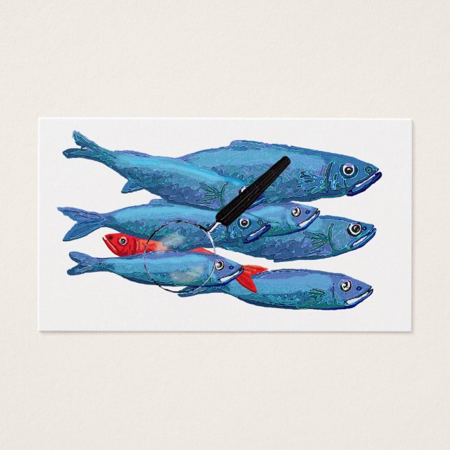 Rode haring visitekaartje (Voorkant)