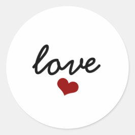 rode harliefde ronde sticker