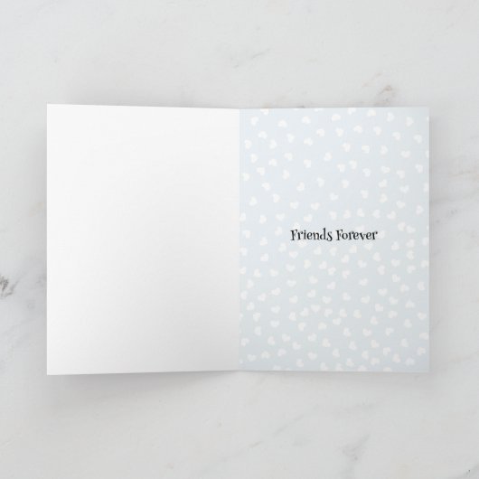 Rode hart aangepaste tekst Galentine's Day Feestdagen Kaart (Binnen)