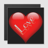 Rode Hart Aantrekkelijke Parijse Liefdesbruiloft (Voorkant / Achterkant)