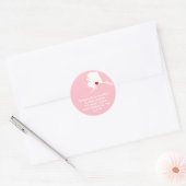 Rode Hart Alaska Adres Ronde Sticker (Envelop)
