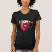 Rode Hart Beker T-shirt (Voorkant)