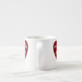 Rode Hart Beste Abuela Ooit Cadeaus Espresso Kop (Achterkant)