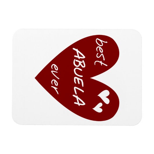 Rode Hart Beste Abuela Ooit Cadeaus Magneet (Horizontaal)