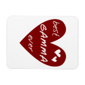 Rode Hart Beste Gamma Ooit Gifts Magneet (Horizontaal)