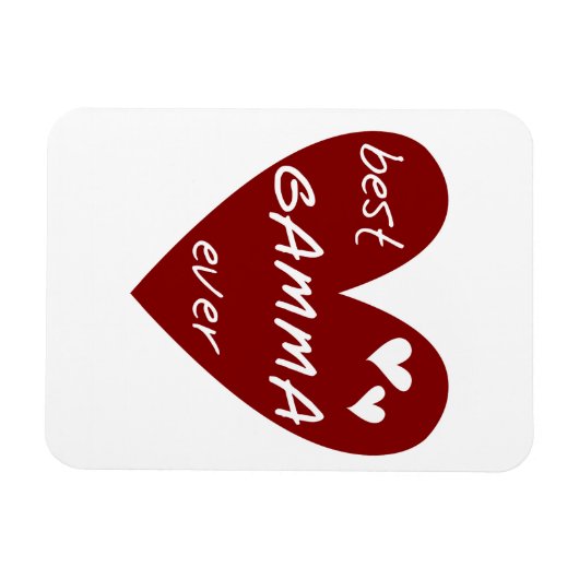 Rode Hart Beste Gamma Ooit Gifts Magneet (Horizontaal)