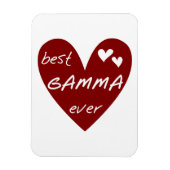 Rode Hart Beste Gamma Ooit Gifts Magneet (Verticaal)