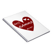 Rode Hart Beste Gamma Ooit Gifts Notitieboek (Rechterzijde)