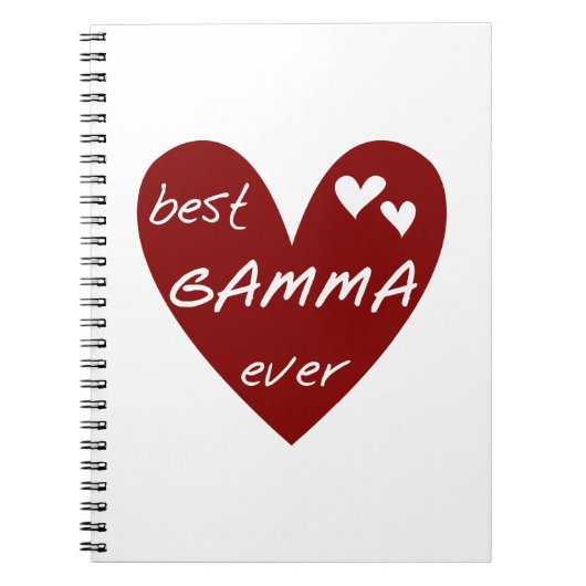 Rode Hart Beste Gamma Ooit Gifts Notitieboek (Voorkant)