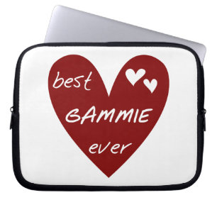 Rode Hart Beste Gammie Ooit Geschenken Laptop Sleeve