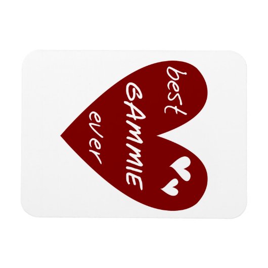 Rode Hart Beste Gammie Ooit Geschenken Magneet (Horizontaal)