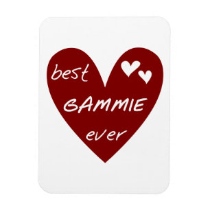 Rode Hart Beste Gammie Ooit Geschenken Magneet