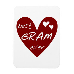 Rode Hart Beste Gram Ooit Geschenken Magneet