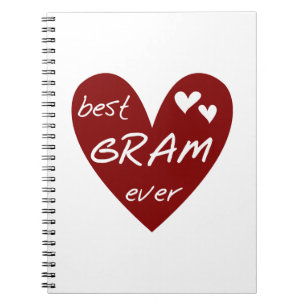 Rode Hart Beste Gram Ooit Geschenken Notitieboek