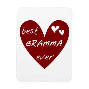 Rode Hart Beste Gramma Ever Gifts Magneet