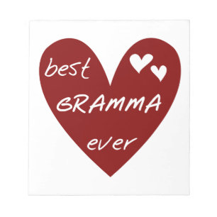 Rode Hart Beste Gramma Ever Gifts Notitieblok