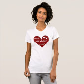 Rode Hart Beste Nani Ooit T-shirts en cadeaus (Voorkant volledig)