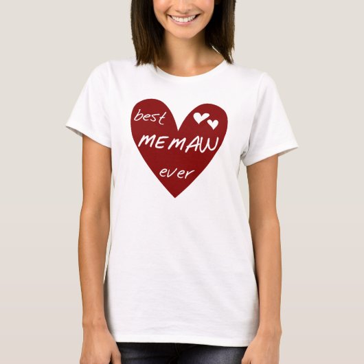 Rode Hart Beste Oma Ooit T-shirts en Cadeaus (Voorkant)