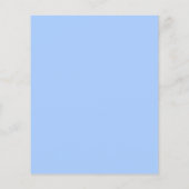 Rode Hart Blau Modern Minimalistisch Huwelijk Flyer (Achterkant)