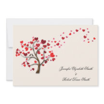 Rode Hart Boom op Ivoor Bruiloft