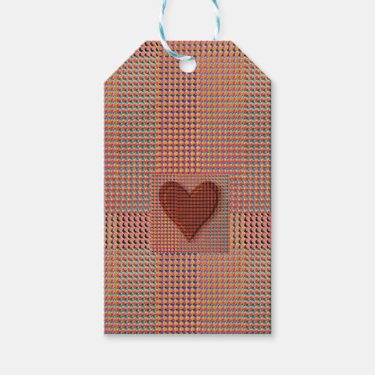 Rode Hart Cadeaulabel (Voorkant)