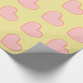 Rode Hart Cadeaupapier (Hoek)