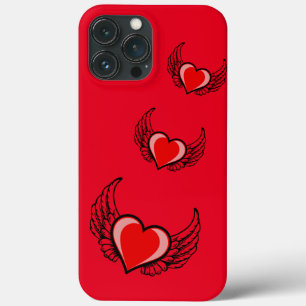 Rode hart Case-Mate iPhone case