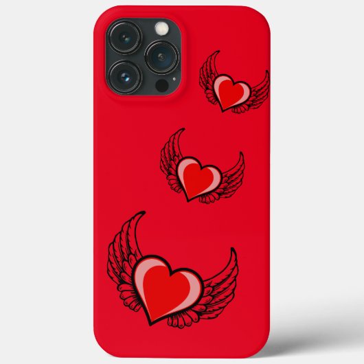 Rode hart Case-Mate iPhone case (Achterkant)