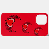 Rode hart Case-Mate iPhone case (Achterkant (horizontaal))