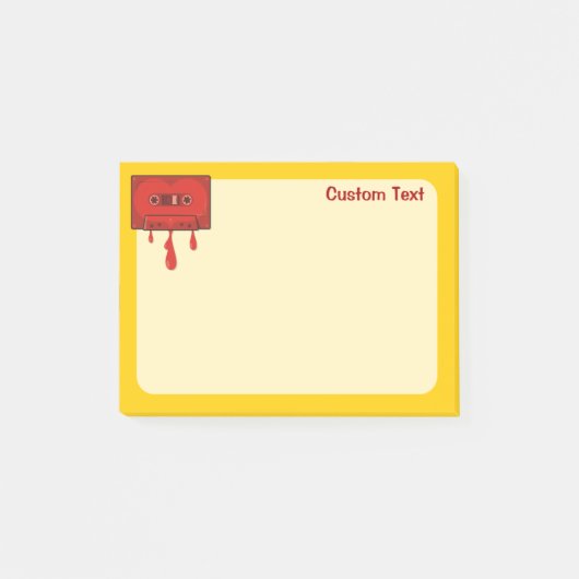 Rode Hart Cassette Post-it® Notes (Voorkant)