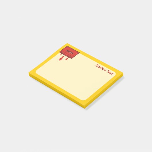 Rode Hart Cassette Post-it® Notes (Schuin)