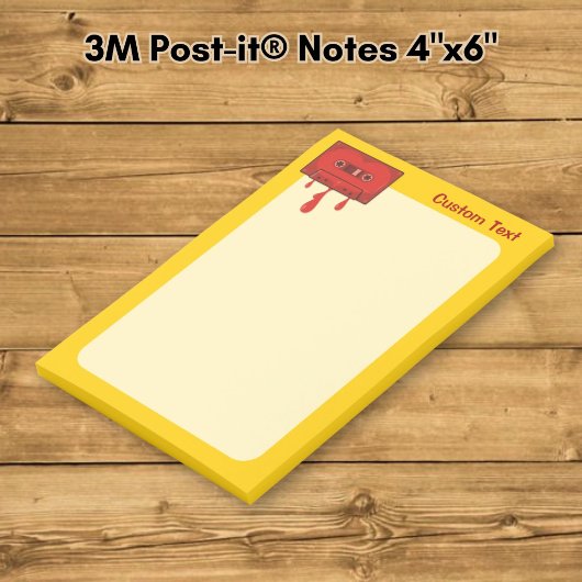 Rode Hart Cassette Post-it® Notes