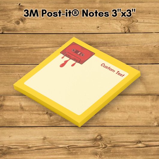 Rode Hart Cassette Post-it® Notes