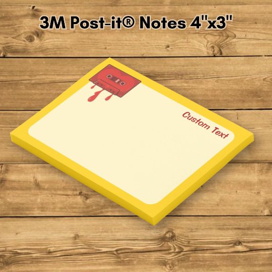 Rode Hart Cassette Post-it® Notes