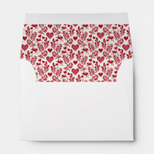 Rode Hart Cherubs Fillagree Valentijns Envelope