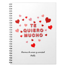 Rode Hart Confetti Te Quiero Mucho 3D Letters