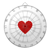 Rode Hart Dartbord (Voorkant)