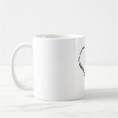 Rode hart dat wacht op een naam koffiemok (Links)