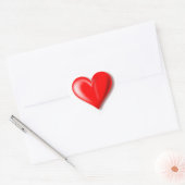 Rode hart design Sticker (Envelop)